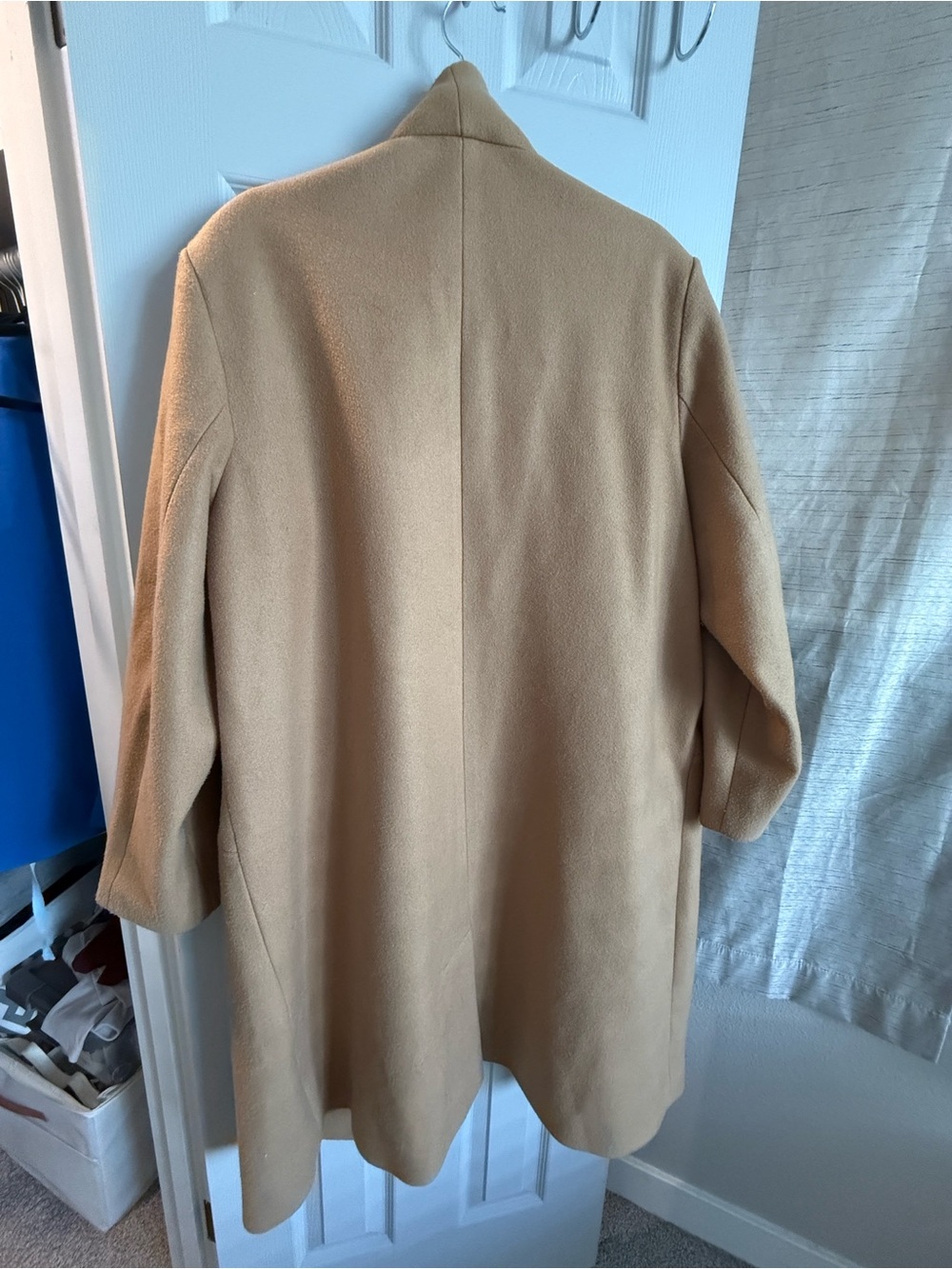 Old Navy Men's Tan Pea Coat - Single-Breasted - Picture 2 of 5
